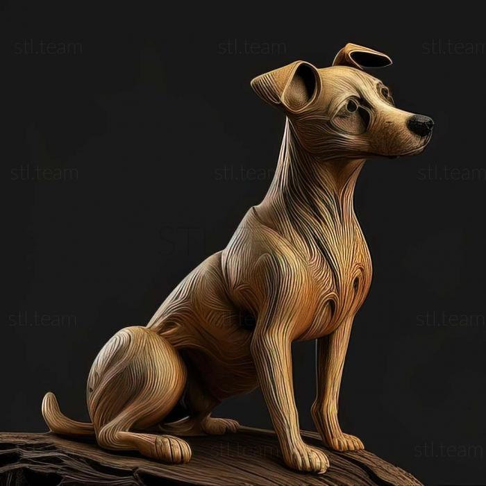 3D модель Бразильський терєр собака (STL)